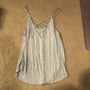 Grey criss cross tank